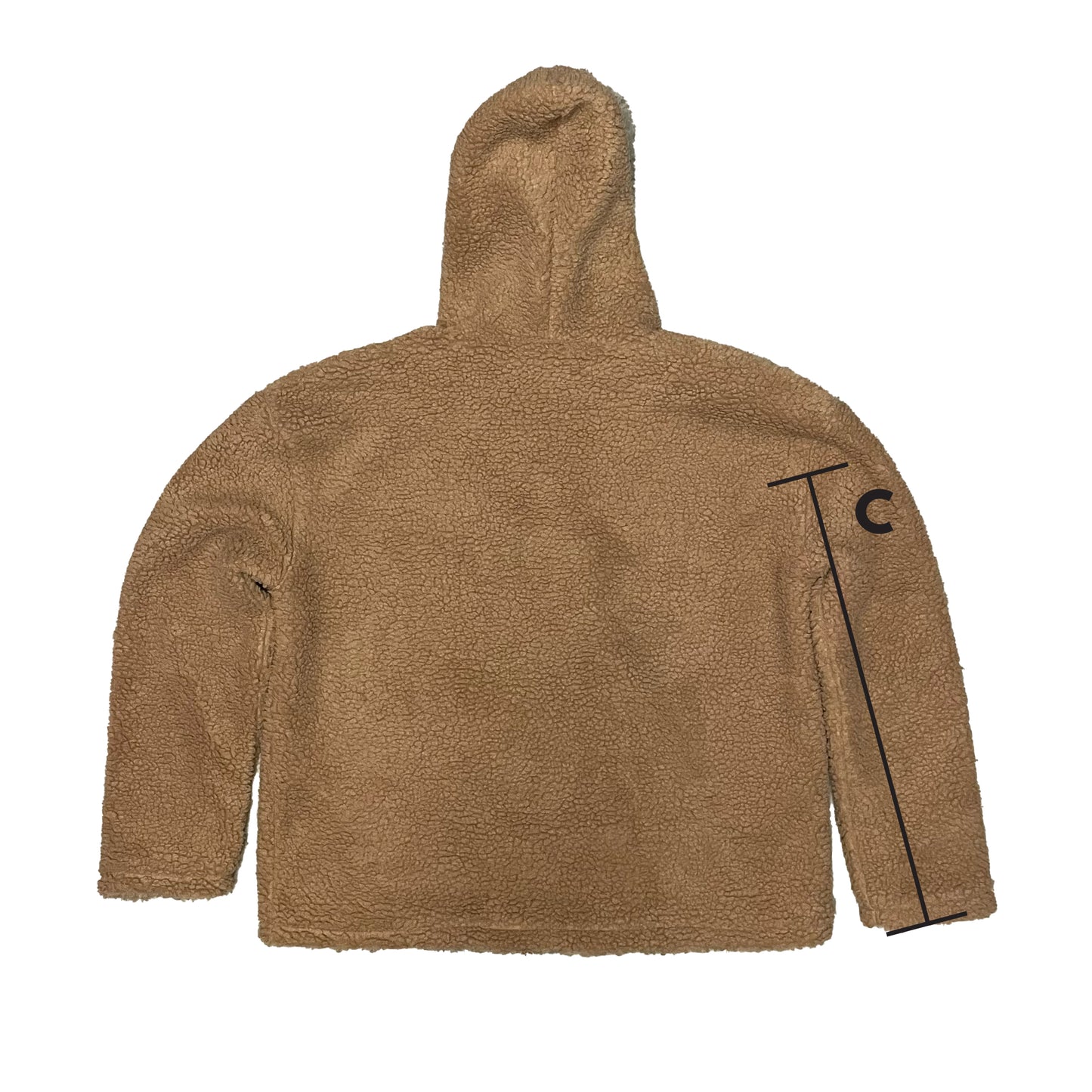 CROPPED SHERPA HOODIE