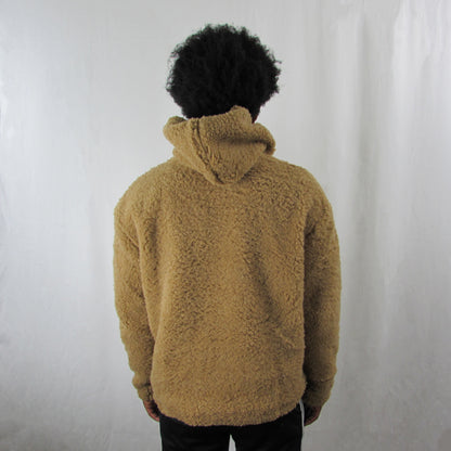 CROPPED SHERPA HOODIE